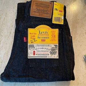 Vintage 1987 black Levi's 531 jeans size 24